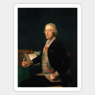 Portrait of Felix Colon de Larriategui by Francisco Goya Magnet